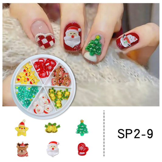 Christmas Decorative Nail Art & Face Makeup Accessories