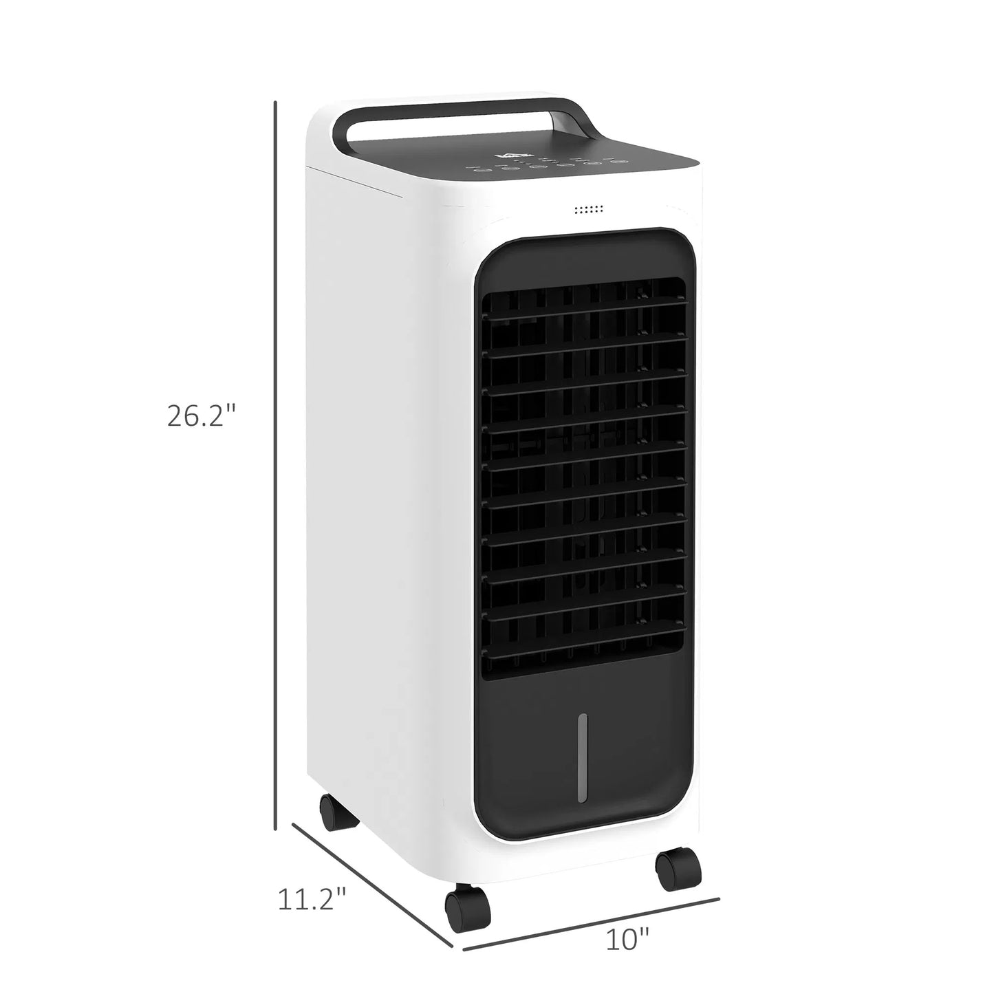 HOMCOM Evaporative Air Cooler With Ice Packs, 3-In-1 Ice Cooling Fan, Portable Swamp Cooler With Water Tank, Timer, Oscillating, Remote, For Home Office Bedroom
