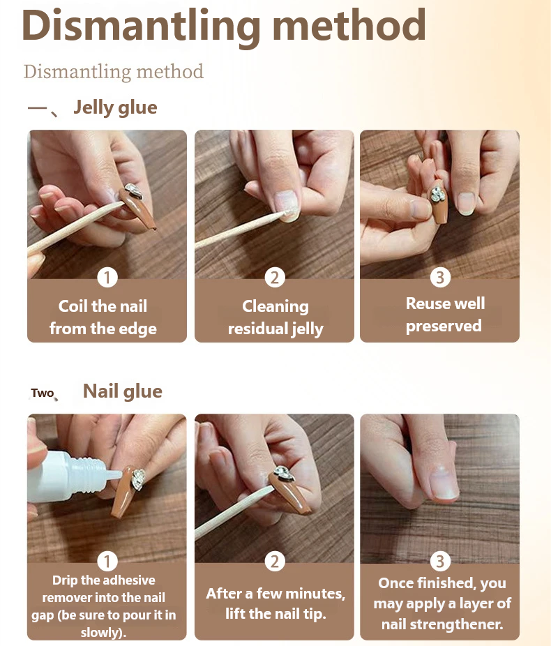 Handmade Wearable Nail Tips|Autumn/Winter New Arrival: Dark Amber Gradient Leopard Print Cat Eye Nail Tips