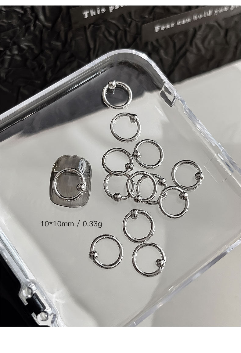 Punk Style Nail Rivet Accessories: Elevate Your Manicure with Edgy Metal Accents