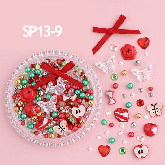 Christmas Decorative Nail Art & Face Makeup Accessories