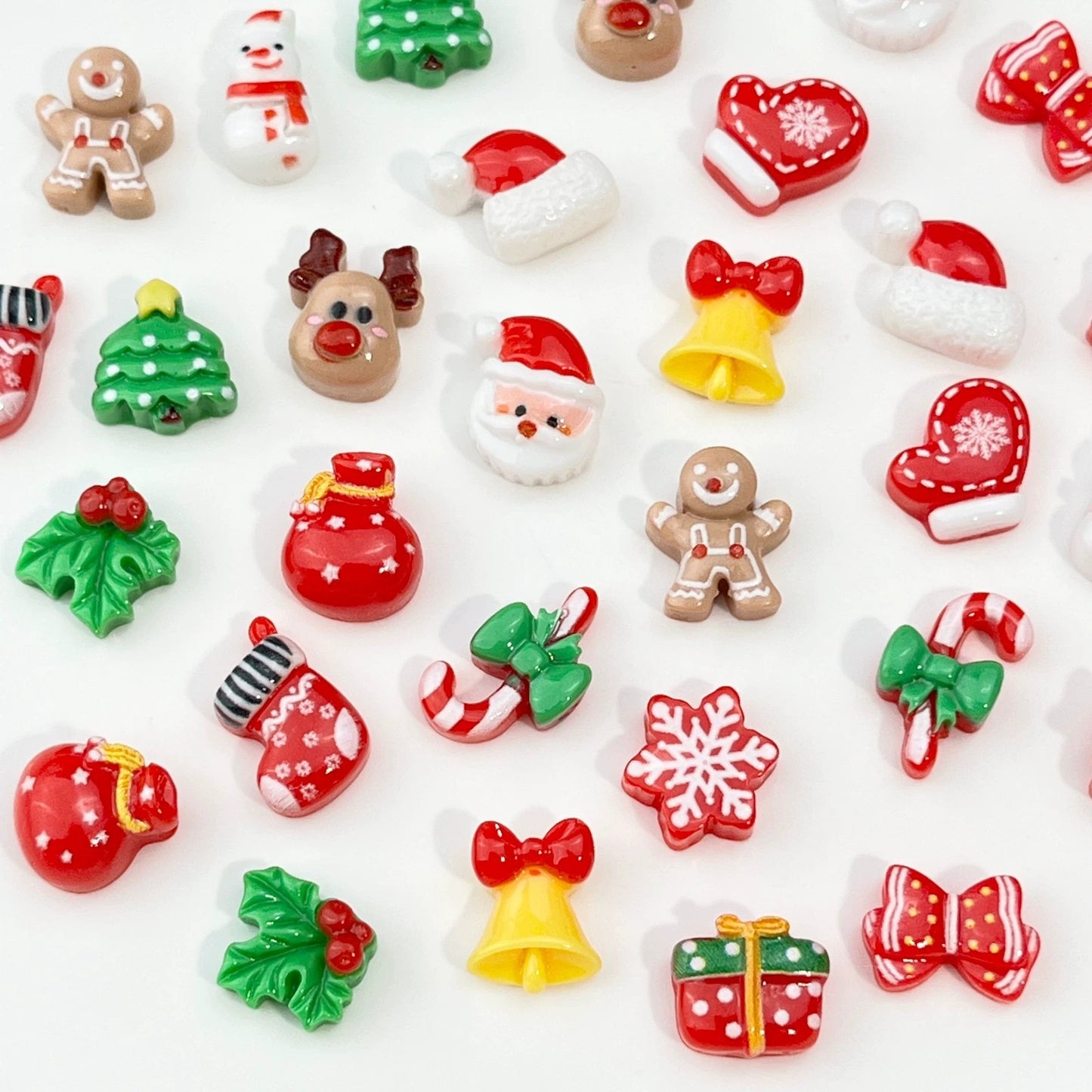 Christmas Nail Art Accessories--15 Christmas Elements  30 pieces