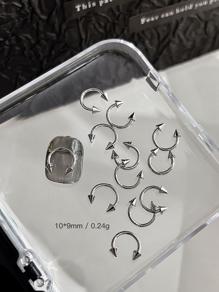 Punk Style Nail Rivet Accessories: Elevate Your Manicure with Edgy Metal Accents