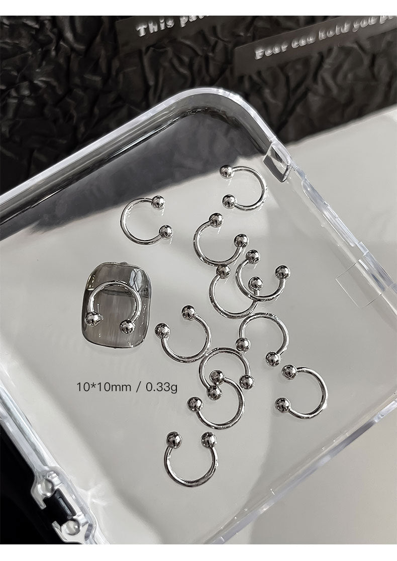 Punk Style Nail Rivet Accessories: Elevate Your Manicure with Edgy Metal Accents