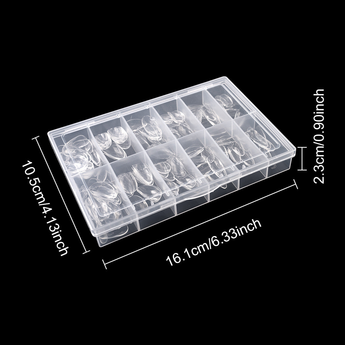 Diamond-Shaped Nail Tips 120p