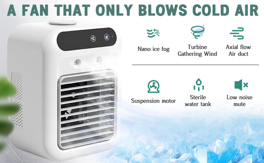2025 Best Portable Air Conditioner,Quiet Mini Evaporative Cooler,2/4H Timer 3Speeds,Mini Air Conditioner for Home, Bedroom, Office, and Outdoor (White)