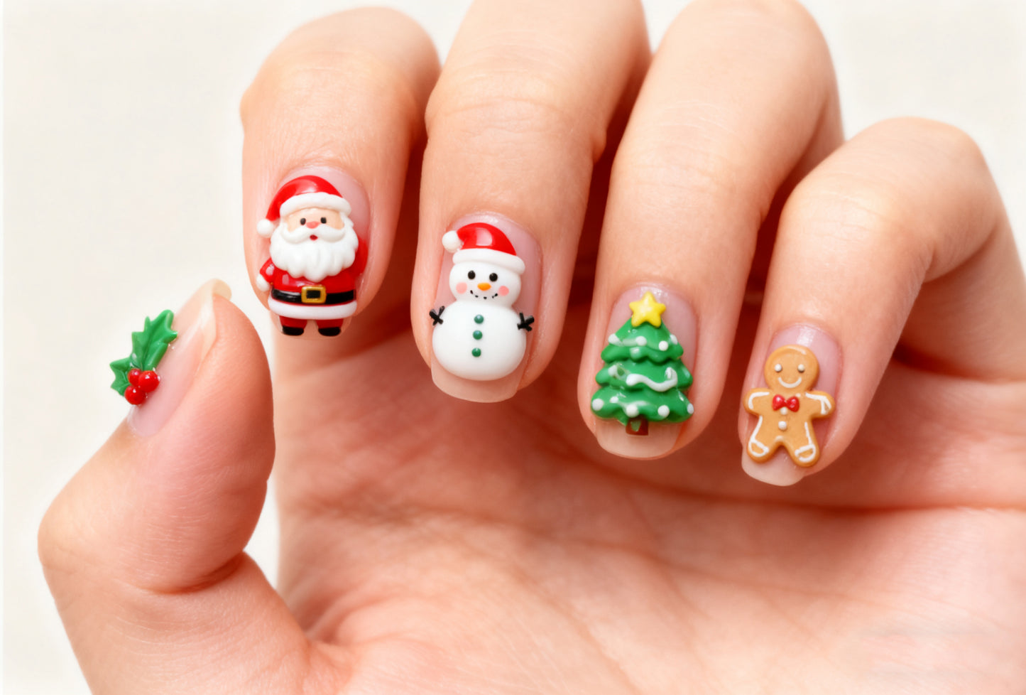 Christmas Nail Art Accessories--15 Christmas Elements  30 pieces