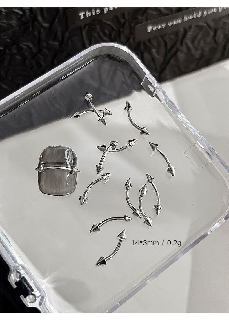 Punk Style Nail Rivet Accessories: Elevate Your Manicure with Edgy Metal Accents