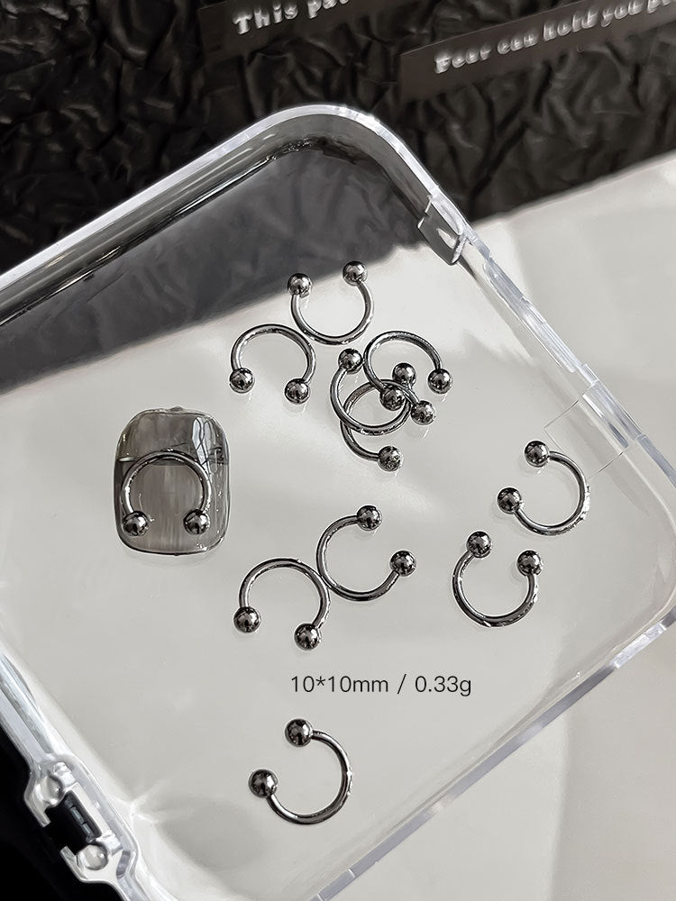 Punk Style Nail Rivet Accessories: Elevate Your Manicure with Edgy Metal Accents