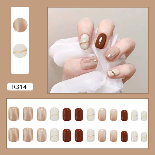 Soft Nude Gradient Press-On Nails [24-Piece ]
