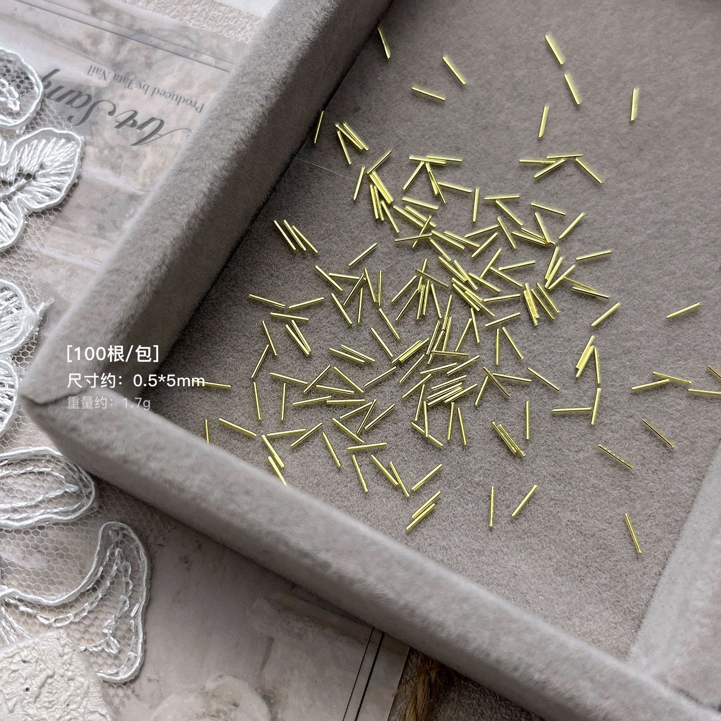 Luxury Black and Gold Striped Nail Stickers