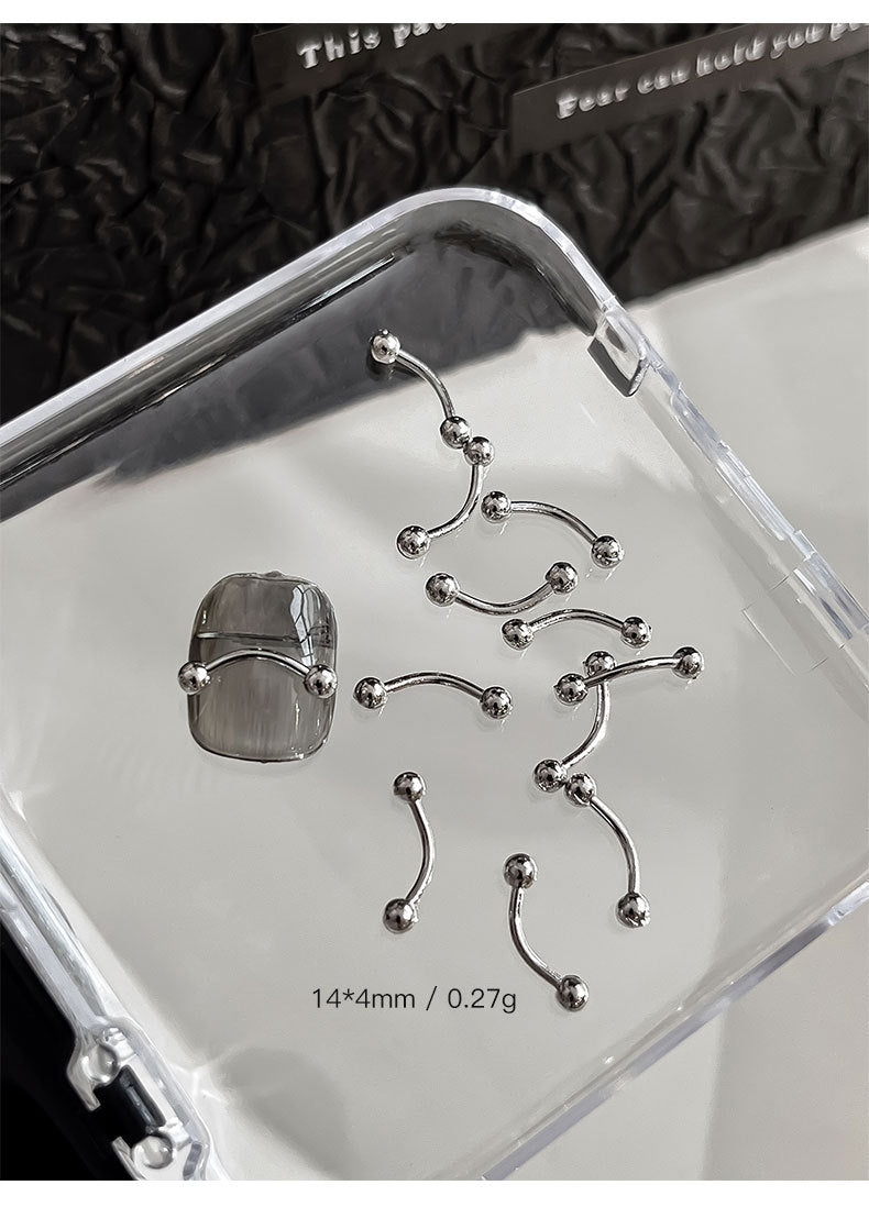 Punk Style Nail Rivet Accessories: Elevate Your Manicure with Edgy Metal Accents