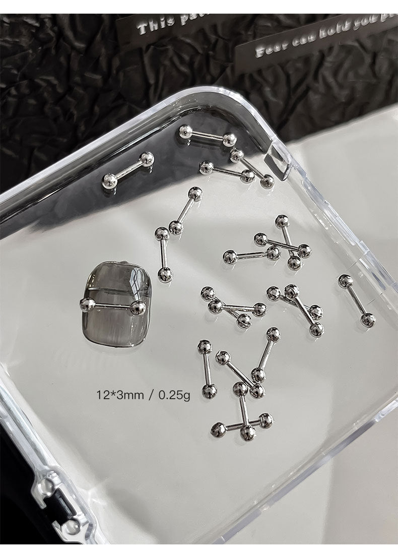 Punk Style Nail Rivet Accessories: Elevate Your Manicure with Edgy Metal Accents