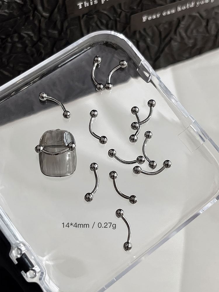 Punk Style Nail Rivet Accessories: Elevate Your Manicure with Edgy Metal Accents