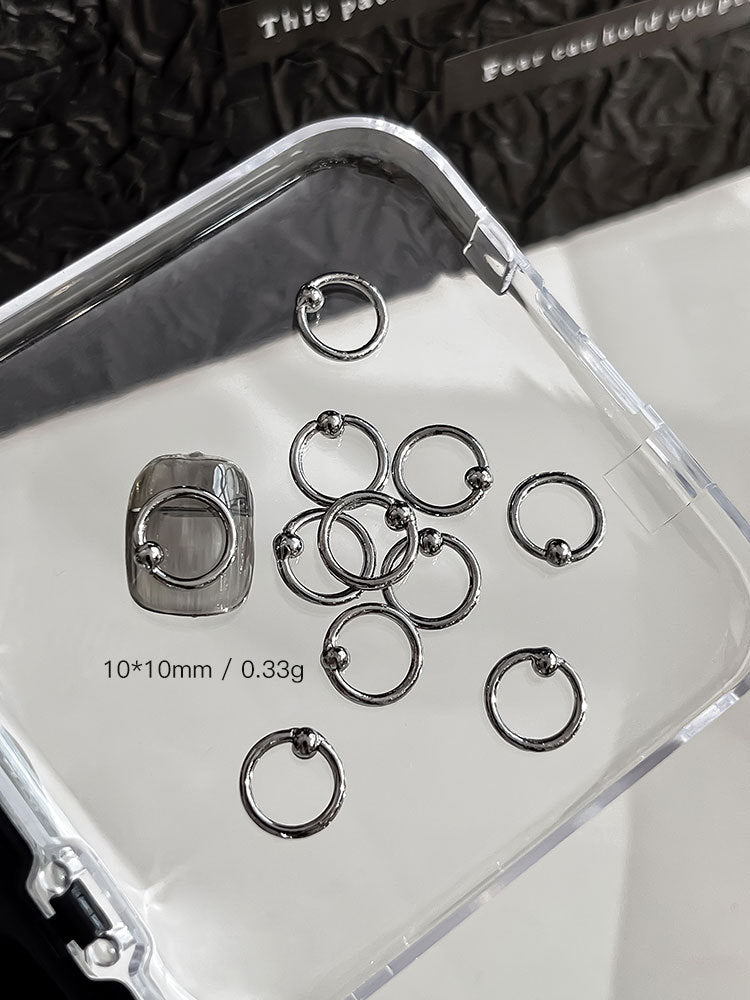 Punk Style Nail Rivet Accessories: Elevate Your Manicure with Edgy Metal Accents