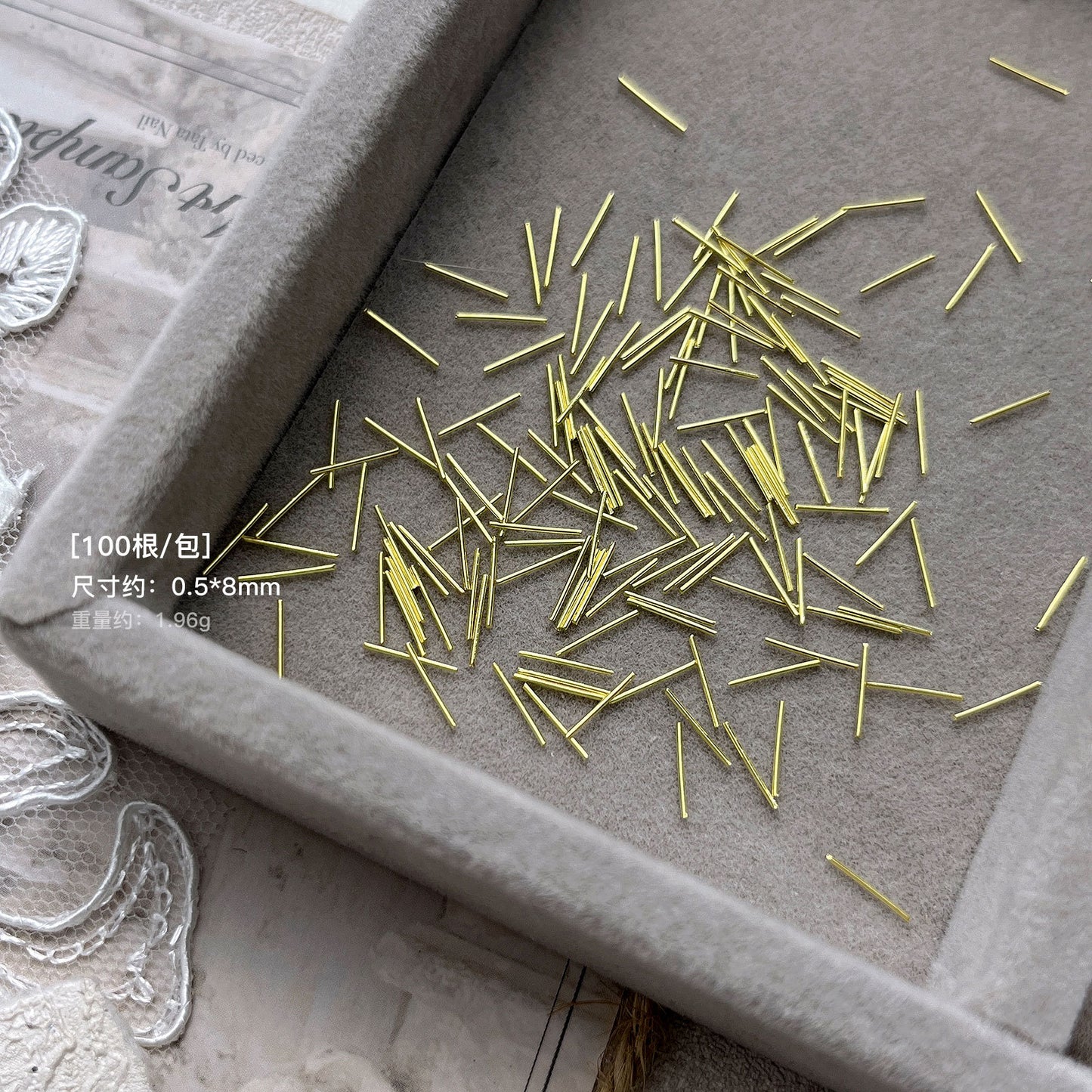 Luxury Black and Gold Striped Nail Stickers