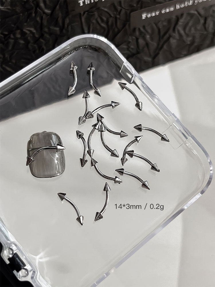 Punk Style Nail Rivet Accessories: Elevate Your Manicure with Edgy Metal Accents