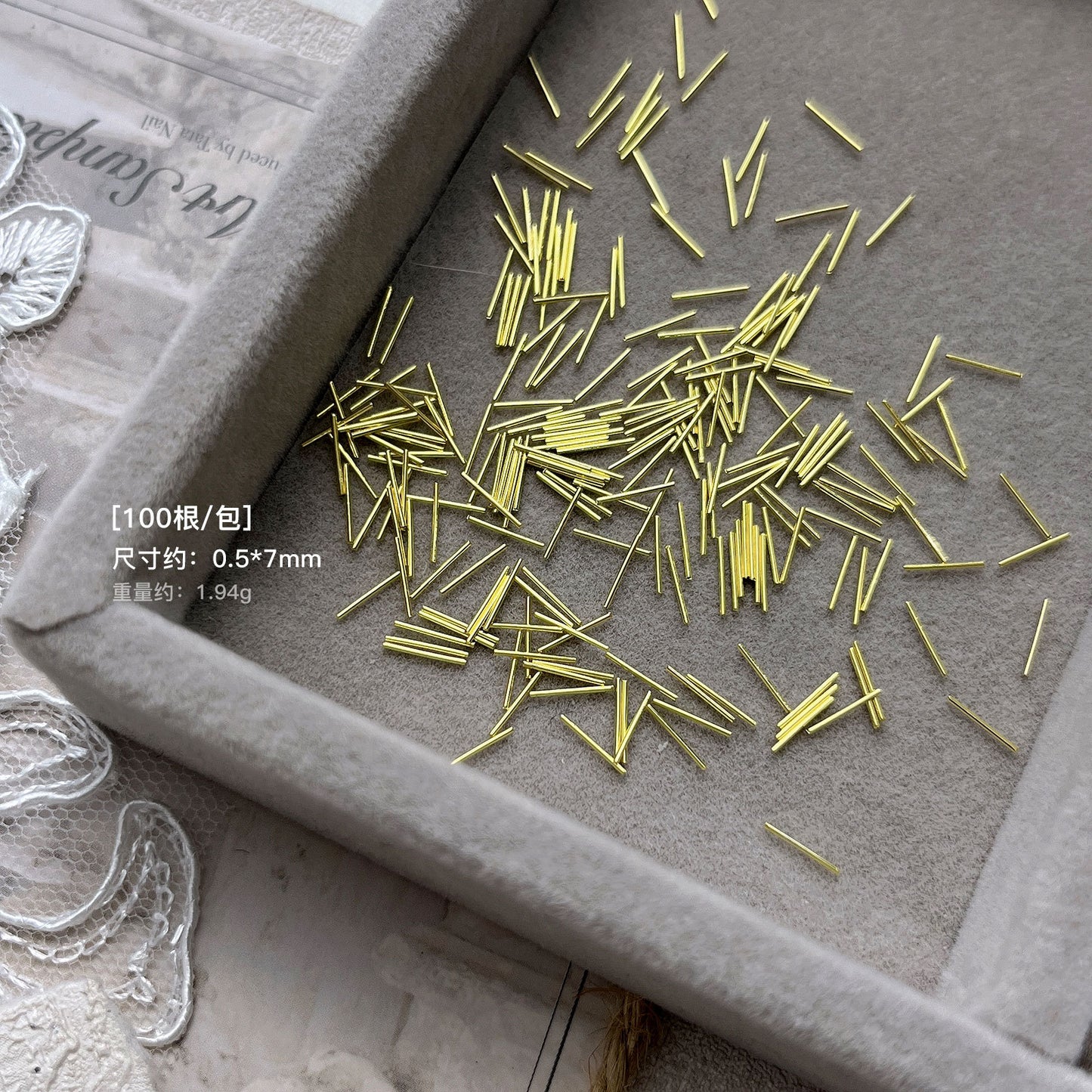 Luxury Black and Gold Striped Nail Stickers