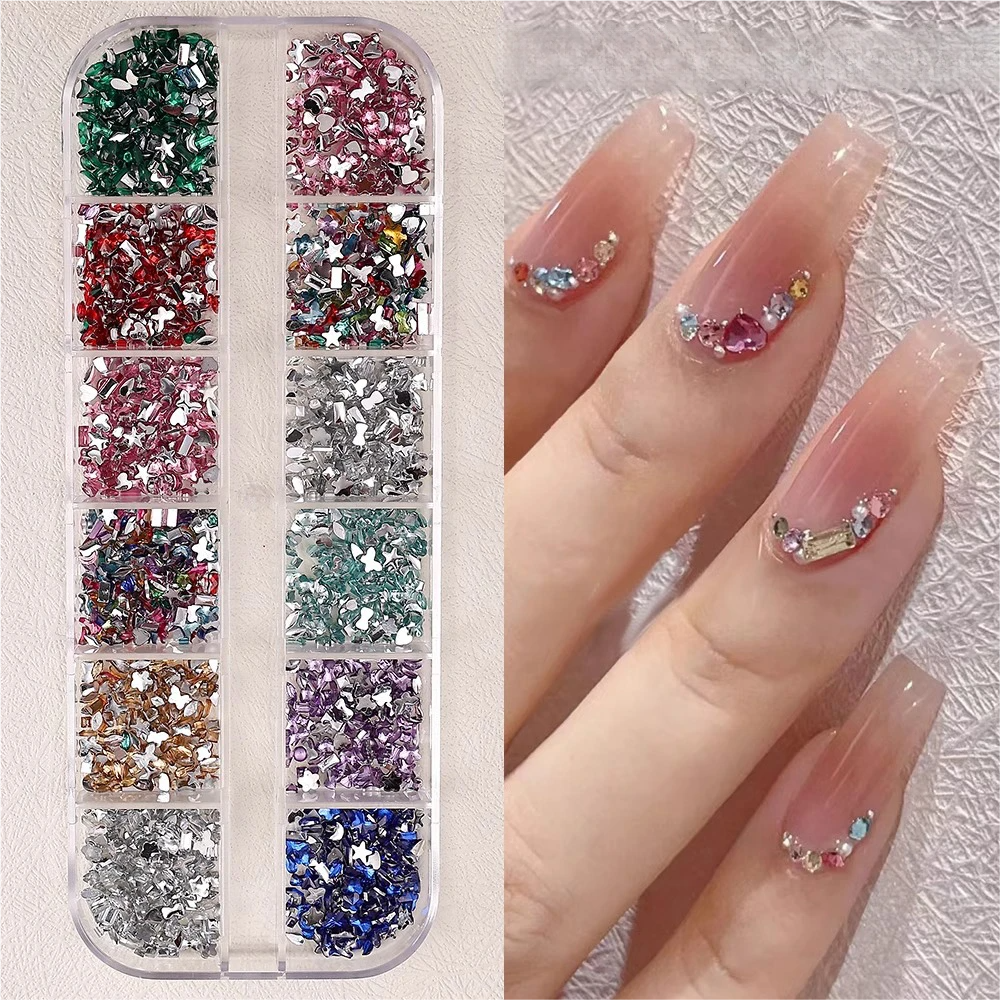 Flat-Back Rhinestones for DIY Nail Art