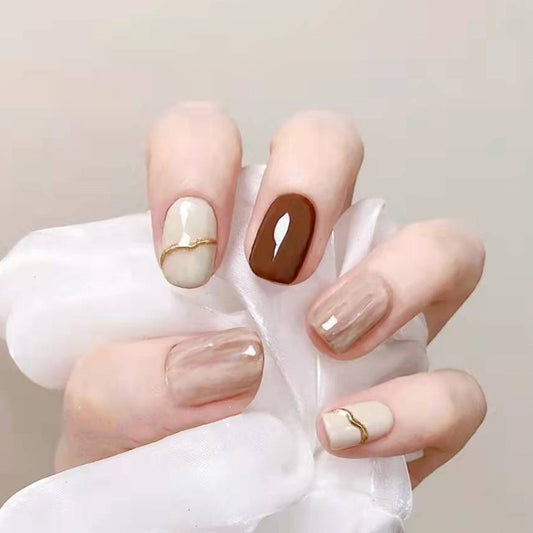 Soft Nude Gradient Press-On Nails [24-Piece ]