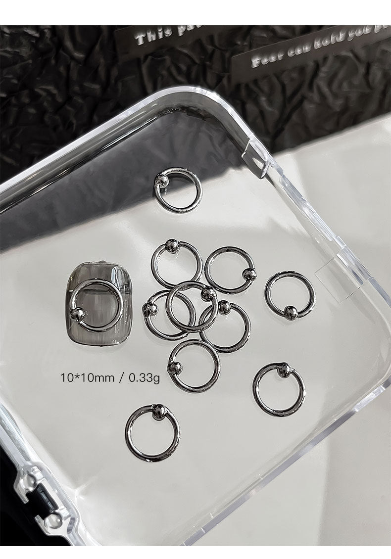 Punk Style Nail Rivet Accessories: Elevate Your Manicure with Edgy Metal Accents