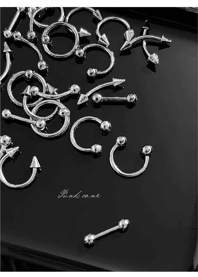 Punk Style Nail Rivet Accessories: Elevate Your Manicure with Edgy Metal Accents