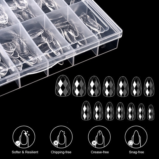 Diamond-Shaped Nail Tips 120p