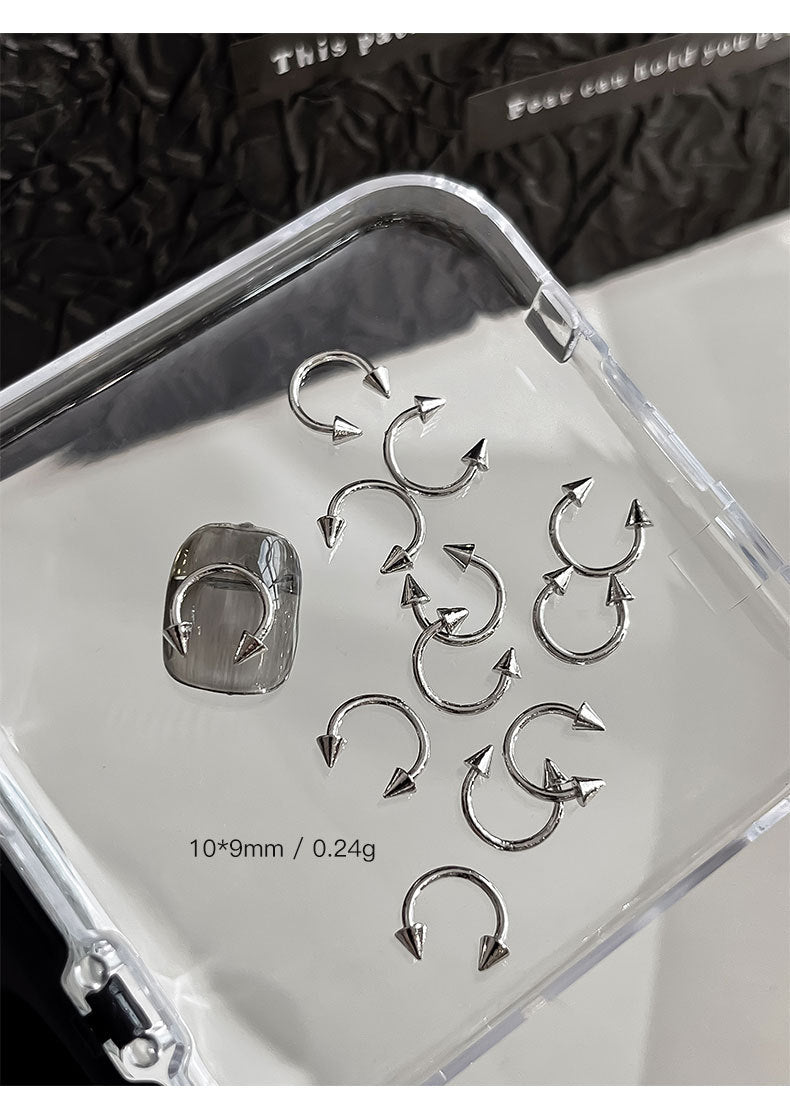 Punk Style Nail Rivet Accessories: Elevate Your Manicure with Edgy Metal Accents