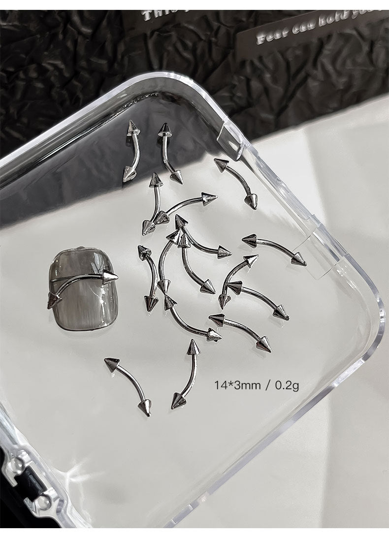 Punk Style Nail Rivet Accessories: Elevate Your Manicure with Edgy Metal Accents