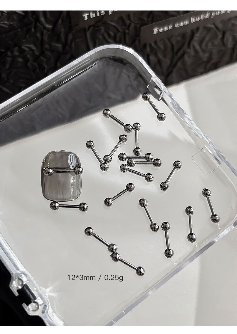 Punk Style Nail Rivet Accessories: Elevate Your Manicure with Edgy Metal Accents