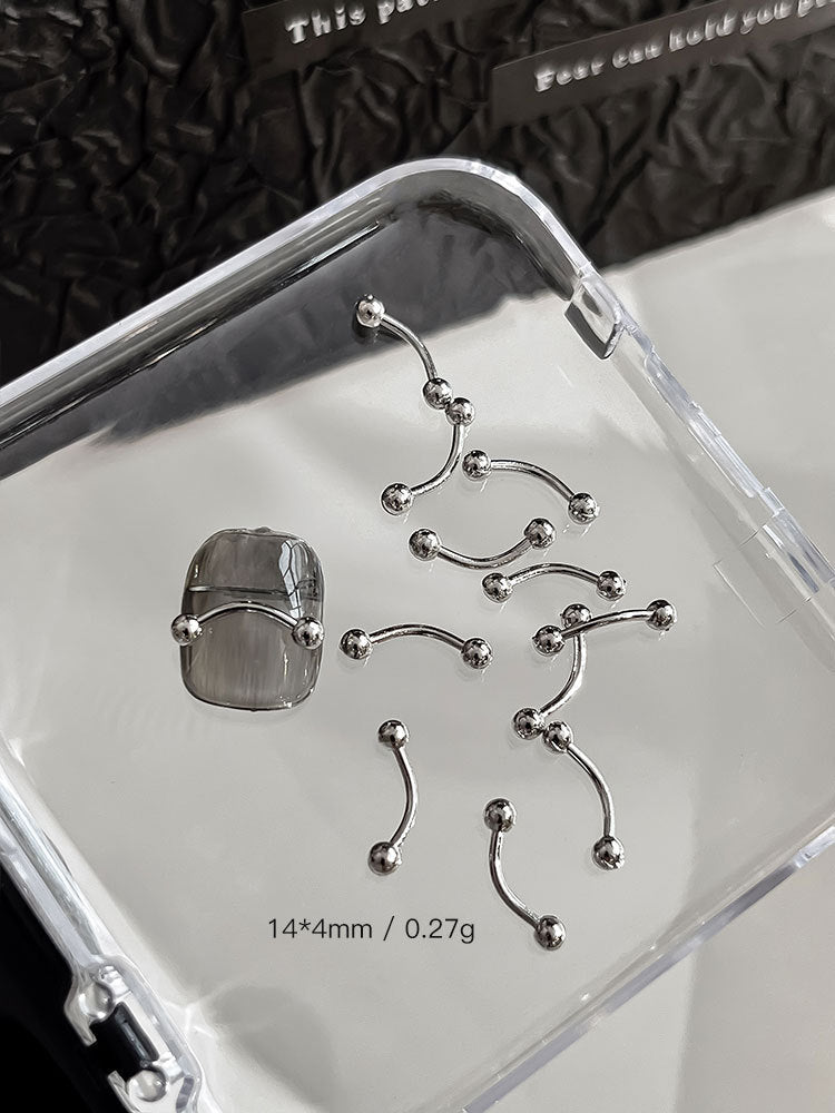 Punk Style Nail Rivet Accessories: Elevate Your Manicure with Edgy Metal Accents