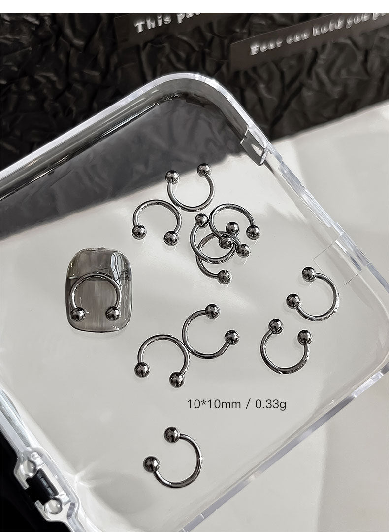 Punk Style Nail Rivet Accessories: Elevate Your Manicure with Edgy Metal Accents
