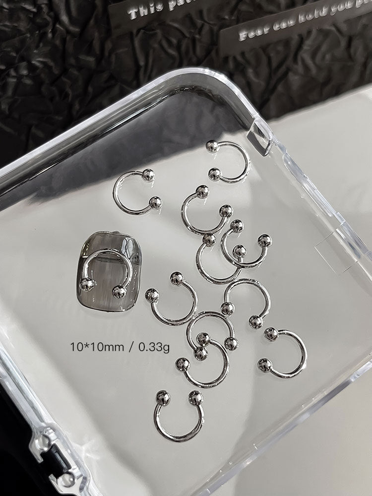 Punk Style Nail Rivet Accessories: Elevate Your Manicure with Edgy Metal Accents